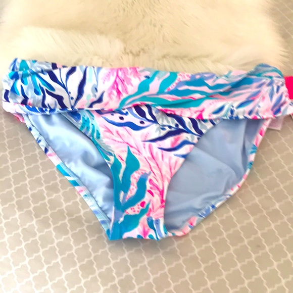 Lilly Pulitzer Lagoon sarong hipster bikini - Picture 3 of 8